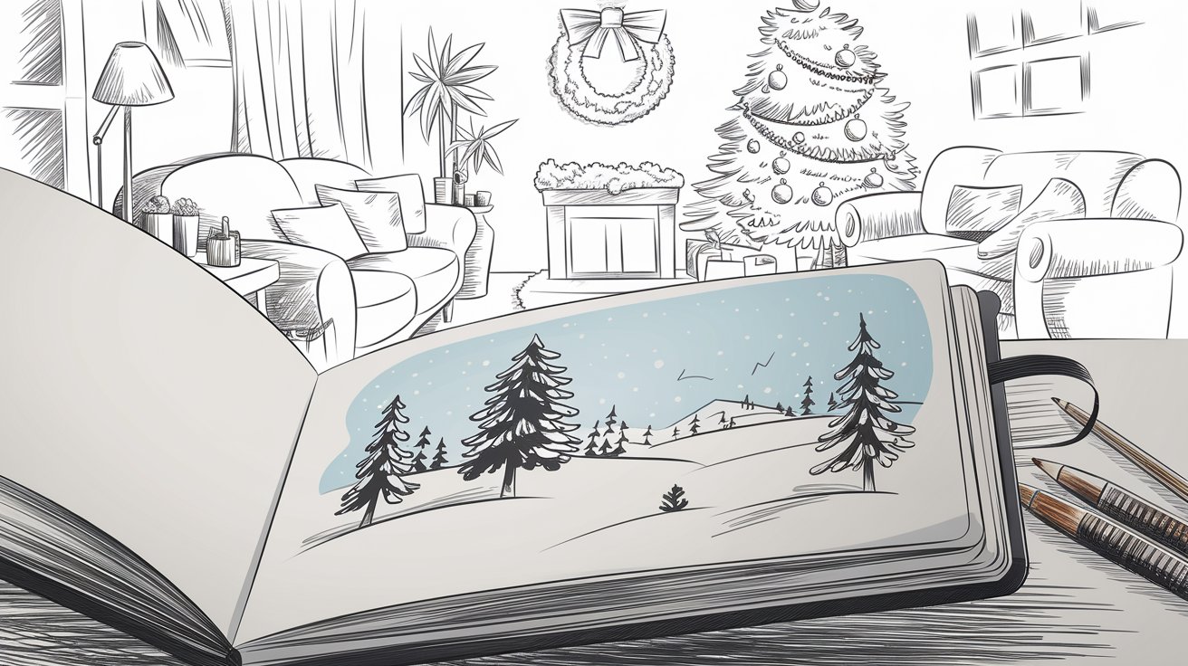 december drawing ideas prompts for artists