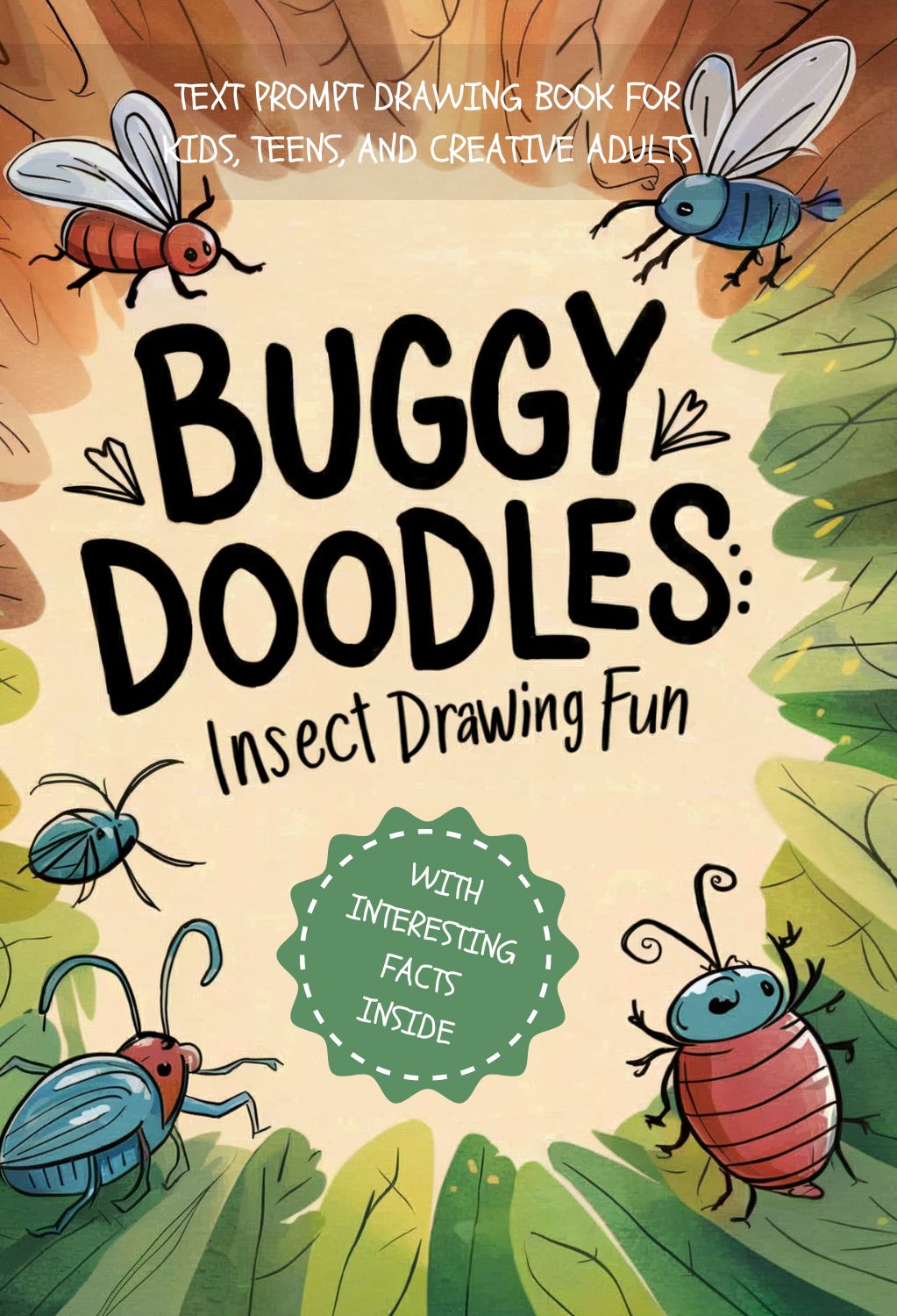 Insect Drawing Prompt Book: 50 fun drawing prompts and interesting facts inside