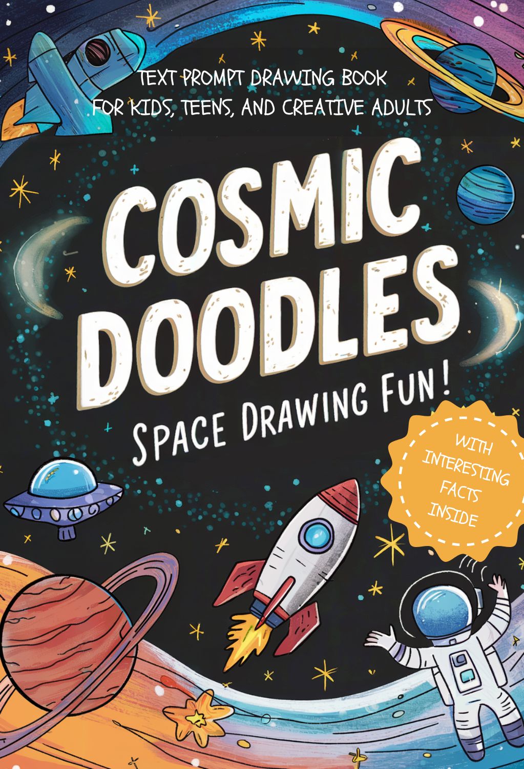 Space Drawing Prompt Book: 50 fun drawing prompts and interesting facts inside